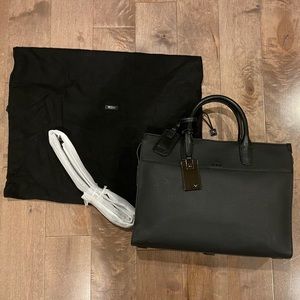 Tumi Landon Bradmoor Pebbled Leather Briefcase